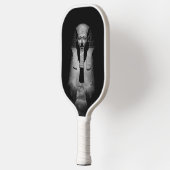 Zwart-wit farao koning pickleball paddle (Links)