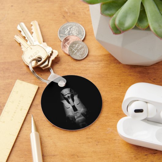 Zwart-wit farao koning sleutelhanger (Bureau)