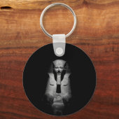 Zwart-wit farao koning sleutelhanger (Voorkant)