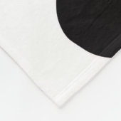 Zwart-wit Faux Koeienhuid Fleece Deken (Hoek)