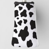 Zwart-wit Faux Koeienhuid Golfheadcover (Draai 90)