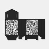 Zwart-wit Favorietendozen Bedankdoosjes (Uitgevouwen)