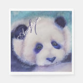 ZWART-WIT FEest INITIALEN Servet (Voorkant)