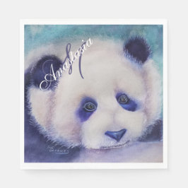 ZWART-WIT FEest INITIALEN Servet