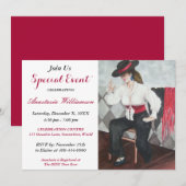 ZWART-WIT FEest UITNODIGING (Voorkant / Achterkant)