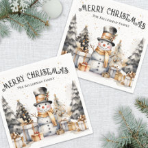 Zwart Wit Feestelijk Winter Kerstmis