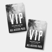 Zwart-Wit Festival Evenement VIP Badge (Voor- en achterkant)
