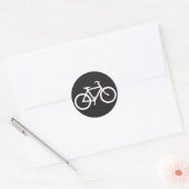 Zwart-wit fietssymbool Stickers (Envelop)