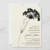 Zwart-wit, fijn Vrijgezellenfeest Invitati Kaart (Voorkant)