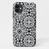 Zwart-wit filigraan Case-Mate iPhone case (Achterkant)