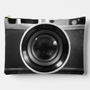 Zwart-wit  Film Camera Lens Large Etui