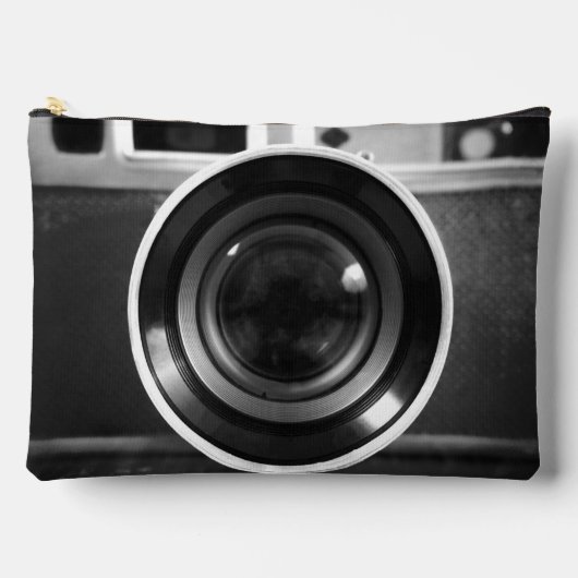 Zwart-wit Film Camera Lens Large Etui (Voorkant)