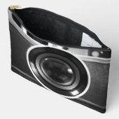 Zwart-wit Film Camera Lens Large Etui (Open)