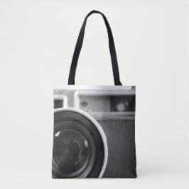 Zwart-wit  Film Camera Offset Tote Bag