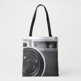 Zwart-wit  Film Camera Offset Tote Bag