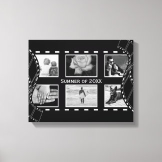Zwart-wit Film Reel Custom Foto Canvas Afdruk