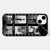 Zwart-wit Film Reel Custom Foto Case-Mate iPhone Case (Achterkant (horizontaal))