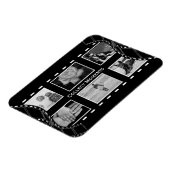 Zwart-wit Film Reel Custom Foto Magneet (Linkerzijde)