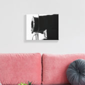 Zwart & Wit  Filmcamera Bellows 8x10 Canvas Afdruk (Insitu (Woonkamer))
