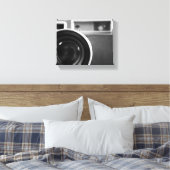 Zwart-wit  filmcamera offset 8x10 canvas afdruk (Insitu (Slaapkamer))
