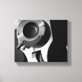 Zwart-wit  filmcameralens 8x10 canvas afdruk