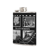 Zwart-Wit Filmrol Custom Foto Heupfles (Links)