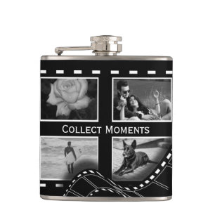 Zwart-Wit Filmrol Custom Foto Heupfles