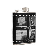 Zwart-Wit Filmrol Custom Foto Heupfles (Rechts)