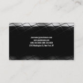 Zwart Wit Fitness Modern Visitekaartje (Achterkant)