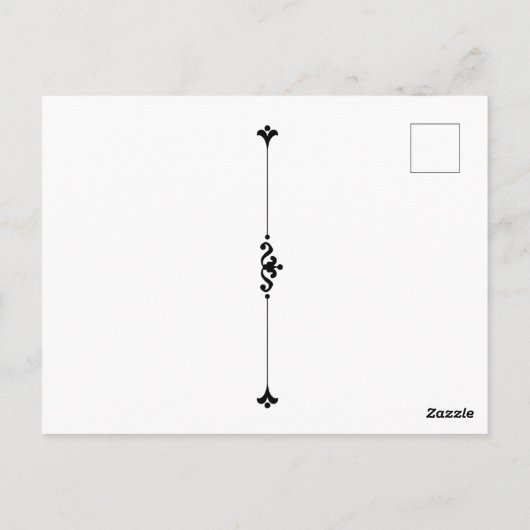  zwart-wit-flater briefkaart (Achterkant)