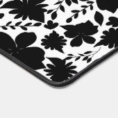 Zwart-wit flessenpatroon bureaumat (Hoek)