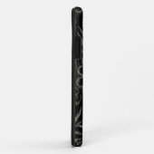 Zwart-wit flessenpatroon Case-Mate iPhone case (Achterkant/rechts)