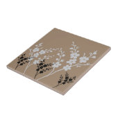 Zwart-wit flessenpatroon tegeltje (Zijkant)