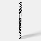 Zwart-wit fleur de lis bloemmotief Case-Mate iPhone case (Achterkant / Rechts)