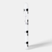 Zwart-wit Fleur De Lis Case-Mate iPhone Case (Achterkant / Links)