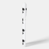 Zwart-wit Fleur De Lis Case-Mate iPhone Case (Achterkant / Rechts)