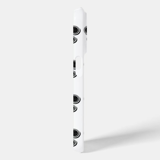 Zwart-wit Fleur De Lis Case-Mate iPhone Case (Achterkant / Rechts)