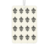 Zwart-wit Fleur De Lis Luchtverfrisser (Achterkant)
