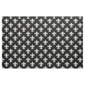 Zwart, wit Fleur De Lis patroon Stof (Fat Quarter)