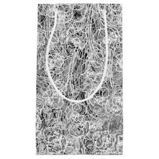 Zwart-wit Floral Druk 3 Gift Bag af Klein Cadeauzakje