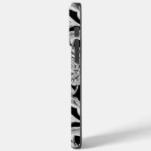Zwart-wit Floral ontwerp voor telefoontas Case-Mate iPhone Case (Achterkant / Links)