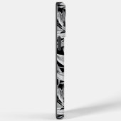 Zwart-wit Floral ontwerp voor telefoontas Case-Mate iPhone Case (Achterkant / Rechts)