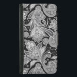 Zwart-wit Floral Paisley Pattern<br><div class="desc">Zwart-wit floraal paisleypatroon.</div>