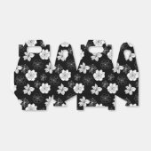 Zwart-wit Floral Patroon Bedankdoosjes (Uitgevouwen)