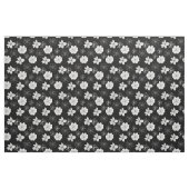 Zwart-wit Floral Patroon Stof (Fat Quarter)
