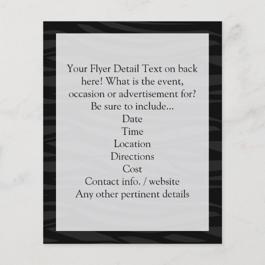 Zwart/wit Flyer (Achterkant)