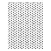 Zwart-wit Flying Raven Lino Cut Tafelkleed (Voorkant)