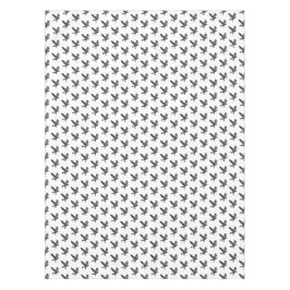 Zwart-wit Flying Raven Lino Cut Tafelkleed