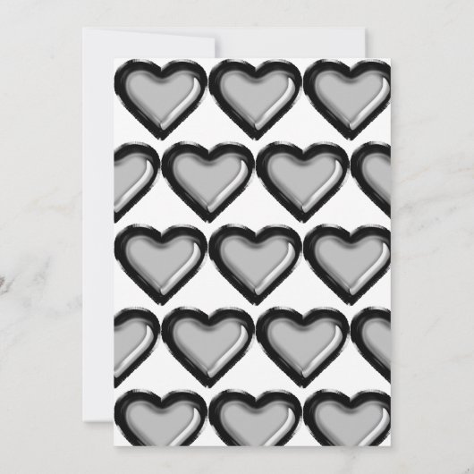 Zwart-wit Folie Balloon 1e Verjaardag Kaart (Achterkant)