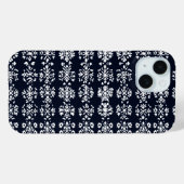 Zwart-wit folk patroon Case-Mate iPhone case (Achterkant (horizontaal))